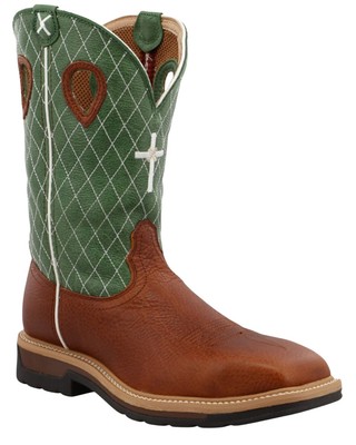 Pre-owned Twisted X Men's 12&quot; Western Work Boot - Steel Toe - Mlcs002 In Multicolor