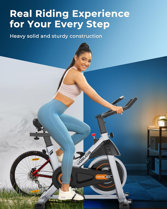 Indoor Cycling Bike Brake Pad/Magnetic Stationary Bike - Cycle Bike with Ipad Mo