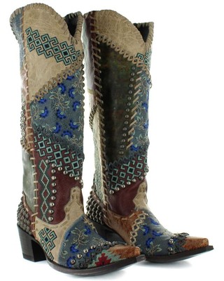DOUBLE D RANCH OLD GRINGO WOMEN'S BLOW OUT WESTERN BOOT - SNIP TOE - DDL050-1