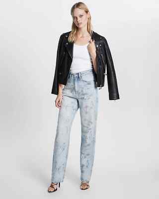 New Ksubi the playback butterfly High-Rise Straight Jeans Size 26 MSRP: $220