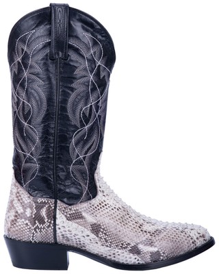 Pre-owned Dan Post Men's Manning Western Boot - Medium Toe Python 7 D