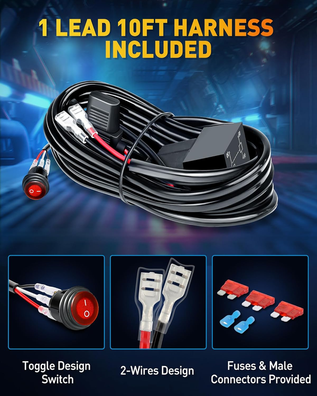 12 inch LED Light Bar, 300W 30000LM LED Offroad/Driving/Fog Lights LED Bar with