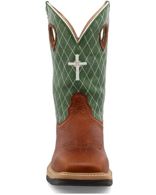 Pre-owned Twisted X Men's 12&quot; Western Work Boot - Steel Toe - Mlcs002 In Multicolor