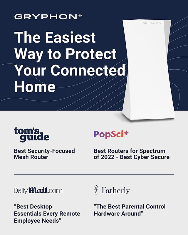 Tower Super-Fast Mesh Wifi Router &ndash; Advanced Firewall Security, Parental Control