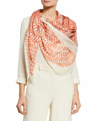 Loro Piana Rosa di Gerico Square Shawl Pink Scarf L47041