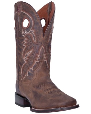 Pre-owned Dan Post Men's Abram Western Performance Boot - Broad Square Toe - Dp4562 In Brown