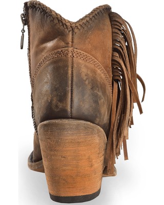Pre-owned Liberty Black Liberty Women's Vegas Faggio Booties - Round Toe - Lb712320k In Brown