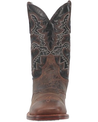 Pre-owned Dan Post Men's Gel-flex Western Certified Performance Boot Broad Square Toe - In Beige