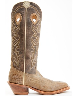Pre-owned Twisted X Men's Buckaroo Western Boot - Broad Square Toe - Mbk0030 In Brown