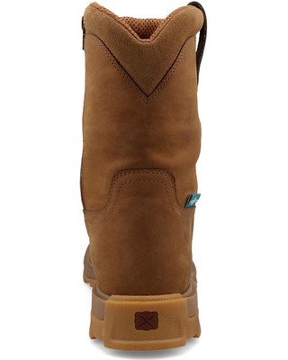 Pre-owned Twisted X Men's 9" Ultralite X&trade; Waterproof Work Boot Toe - Mulw001 In Brown