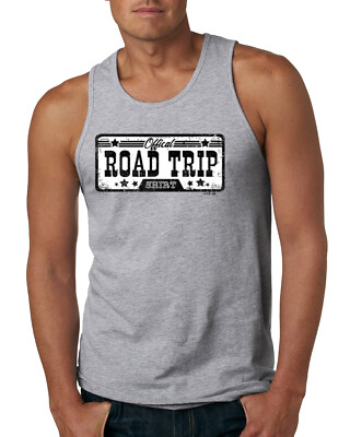 Official Road Trip Shirt Retro Black and White Men Tank Top