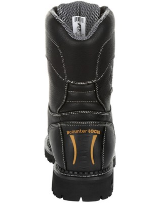 Pre-owned Georgia Boot Men's Amp Lt Logger Work Boot - Composite Toe - Gb00272 In Black