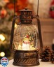 Christmas Decorations Indoor-Musical Snow Globe with 6H Timer,Snowman Cardinal Deer Lighted Scene Snow Globes Lantern USB or Battery Powered,Christmas Decorations Decor for Home