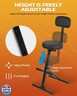 STRICH Guitar Stool With Backrest, Height Adjustable Seat With Hanger for Acoustic, Electric and Bass Guitars, Musician Drum Throne for Adults, Drummer, and Guitarist, SGT-30B