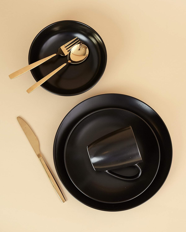Euro Essential Collection 16 Piece Dinnerware Set, Service f