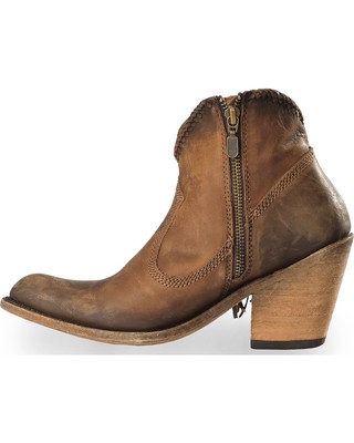 Pre-owned Liberty Black Liberty Women's Vegas Faggio Booties - Round Toe - Lb712320k In Brown