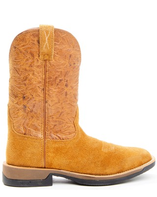 Pre-owned Twisted X Men's Cellstretch Western Work Boot - Soft Toe - Mxw0001 In Brown