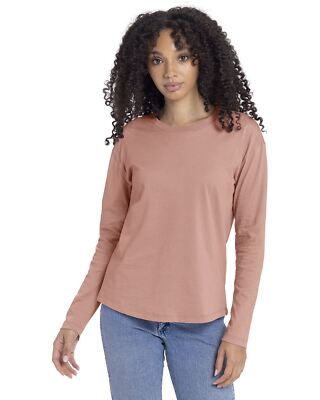 Next Level Apparel Ladies Ring-Spun Cotton Relaxed Long Sleeve T-Shirt 3911NL