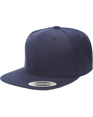 Yupoong Classics 6089 Adult Flat Visor Hat Classic Snapback Cap