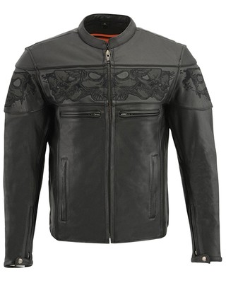 Milwaukee Leather Men's Crossover Scooter Cool-Tec Motorcycle Jacket 3X -