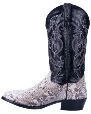 Pre-owned Dan Post Men's Manning Western Boot - Medium Toe Python 7 D