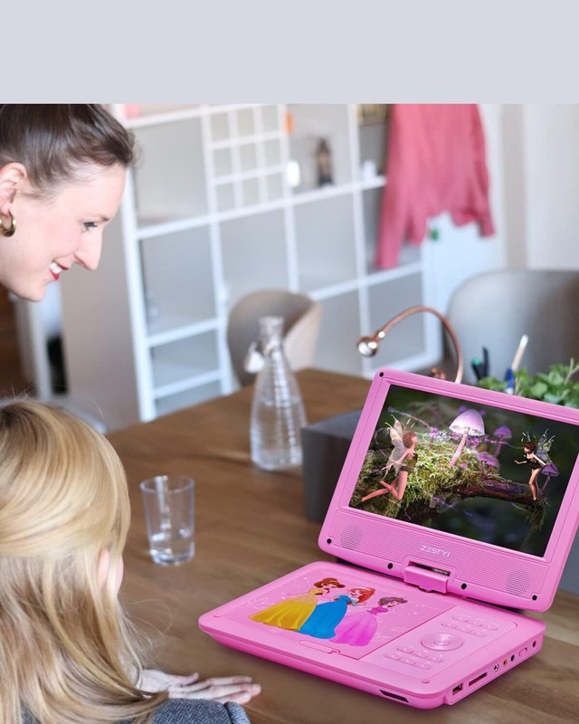11" Portable DVD Player for Kids with 9.5 inch HD Swivel Screen, Car Headrest Mo