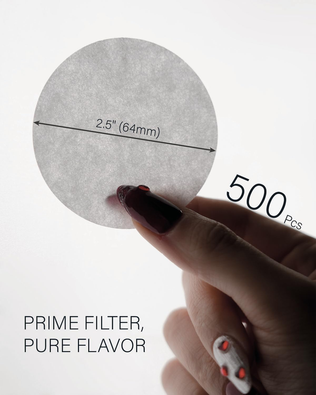 500-Count Round Paper Coffee Filters Compatible with AeroPress...
