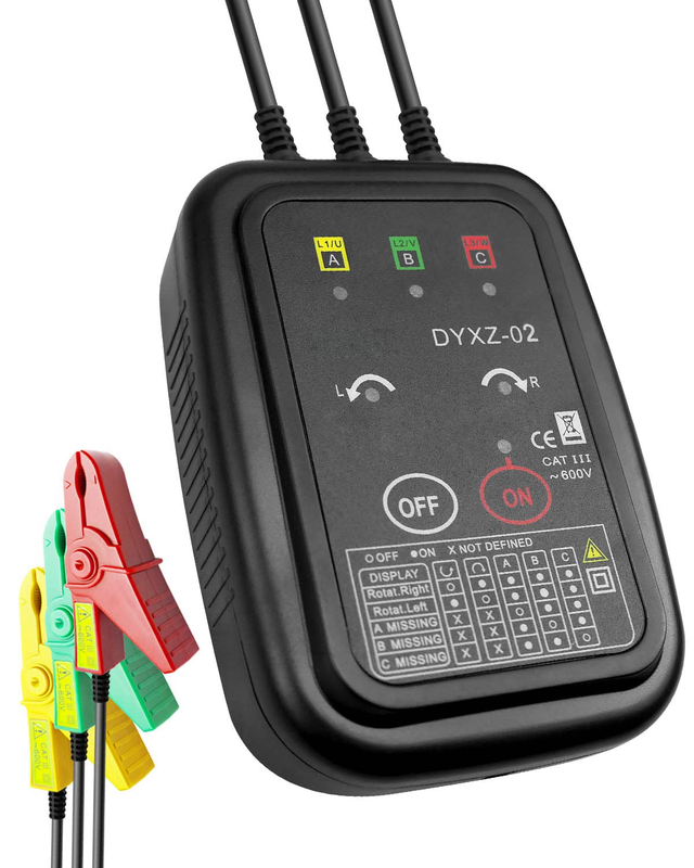 3 Phase Rotation Tester Non Contact Rotation Meter AC 70 600V | High Magnetic In