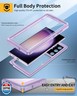 Lanhiem for Samsung Galaxy S23 Ultra Case, IP68 Waterproof Dustproof Case with Built-in Screen Protector, Full Body Protective Phone Cover for Galaxy S23 Ultra 5G 6.8 Inch, Purple