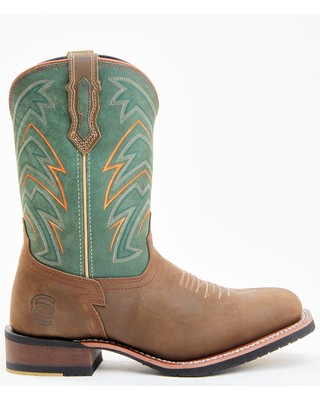 Pre-owned Dan Post Men's Arrowhead Western Performance Boot - Broad Square Toe - Dp6012 In Brown