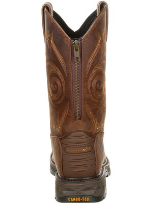 Pre-owned Georgia Boot Men's Carbo-tec Lt Waterproof Work Boot - Composite Toe - Gb00239 In Brown