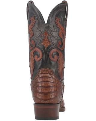 Pre-owned Dan Post Men's Socrates Caiman Exotic Western Boot - Round Toe - Dp3069 In Brown