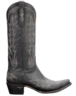 Pre-owned Lane Women's Lexington Western Boot - Snip Toe - Lb0488c In Black