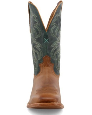 Pre-owned Twisted X Men's Rancher Western Boot - Broad Square Toe - Mral027 In Brown