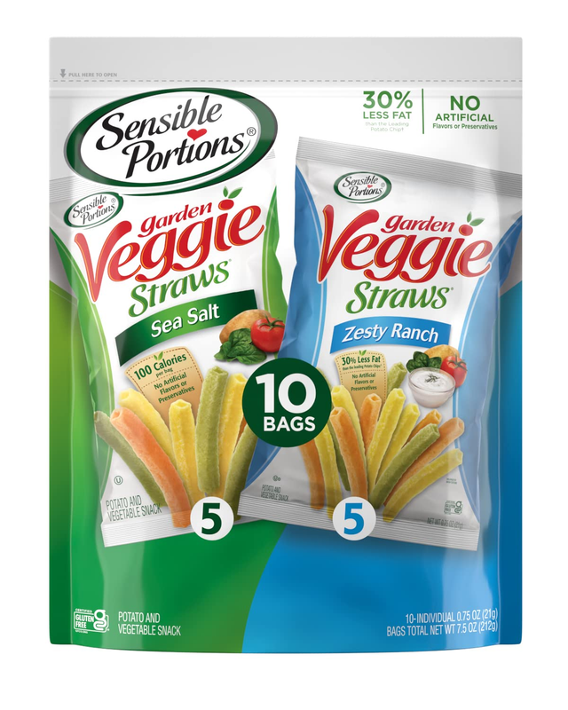 Sensible Portions Garden Veggie Straws, Sea Salt & Ranch Mul