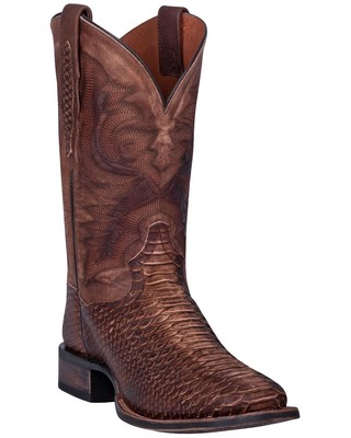Pre-owned Dan Post Men's Ka Western Boot - Broad Square Toe Brown 8.5 Ee