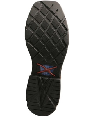 Pre-owned Twisted X Men's Cellstretch 8" Lacer Waterproof Leather Work Boot Broad - In Brown