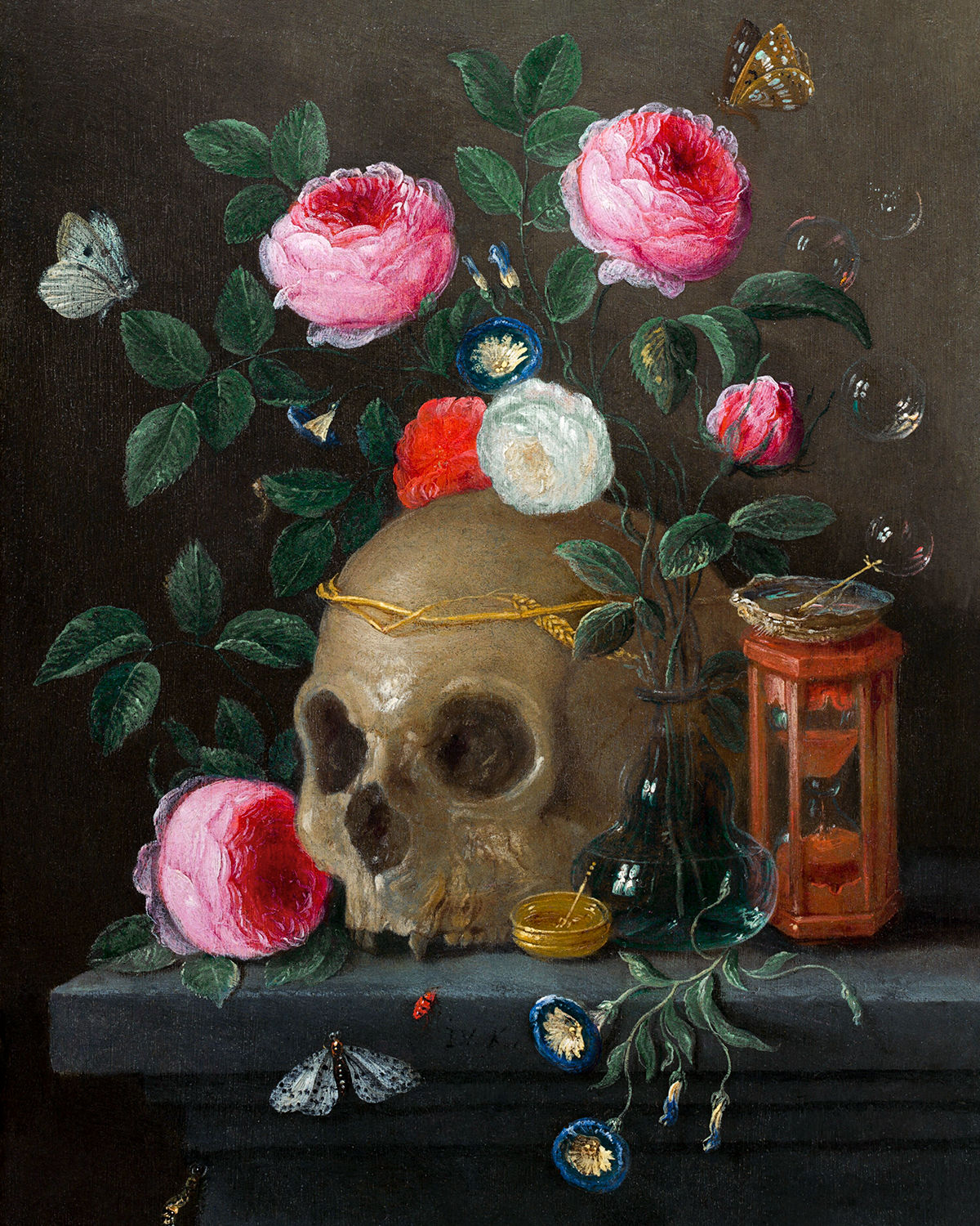Vanitas Still Life  by Jan van Kessel 8"x10" Art Print 8x10