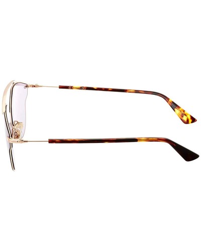 Pre-owned Dior So Real Pop Sunglasses 06j-u1 59mm Gold-havana / Pink Lens In Purple