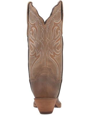 Pre-owned Dan Post Women's Karmel Western Boot - Snip Toe - Dp80051 6 M In Brown