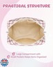 Narwey Birthday Gifts for Teen Girls Kids Women Personalized Initial Checkered Makeup Bag Pink Monogram Cosmetic Bag Trendy Stuff 6 8 10 11 12 13 14 16 18 Years Old Travel Toiletry Bag (Dusty Rose N)
