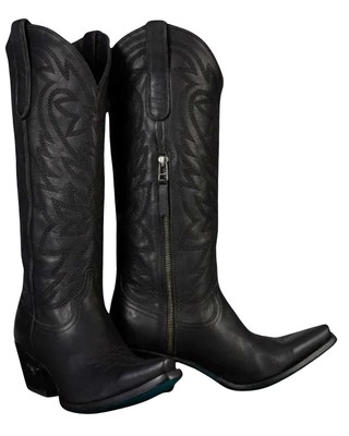 Pre-owned Lane Women's Smokeshow Tall Western Boot - Snip Toe - Lb0526d In Black