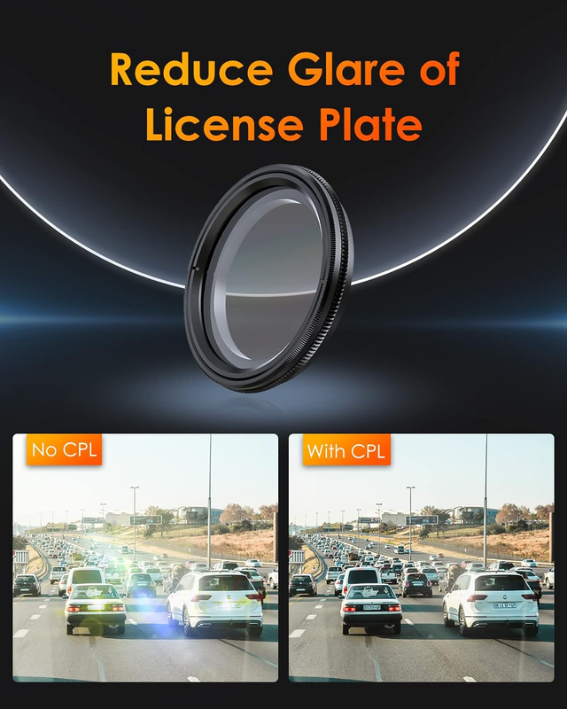 E1/N4 Pro, E1 Lite, E2, E3, N4S, N5, N5S, S1 Pro, N2X Dash Cam 40mm Circular Pol