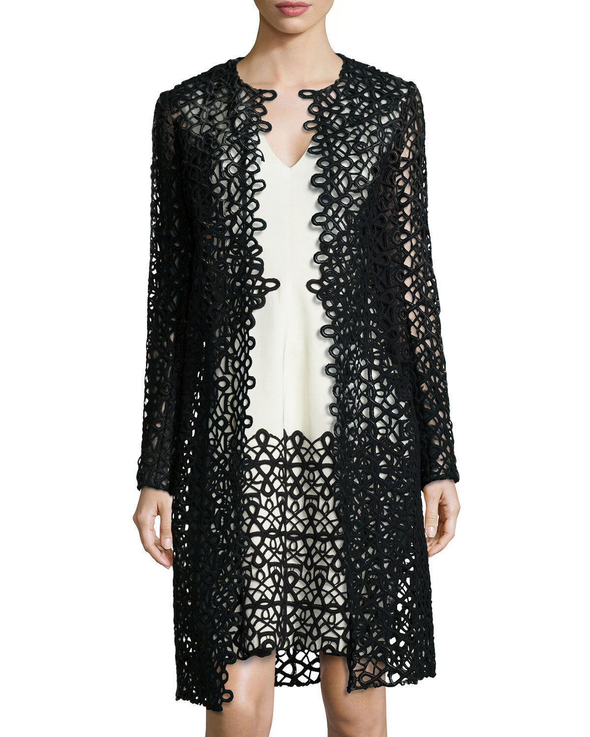 Black lace jacket best sale
