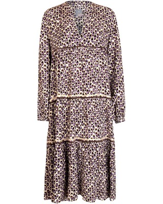 LIEBLINGSSTÜCK LIEBLINGSSTÜCK STUFENKLEID RUTAL LANG MAXIKLEIDER V-AUSSCHNITT KRAGENLOS