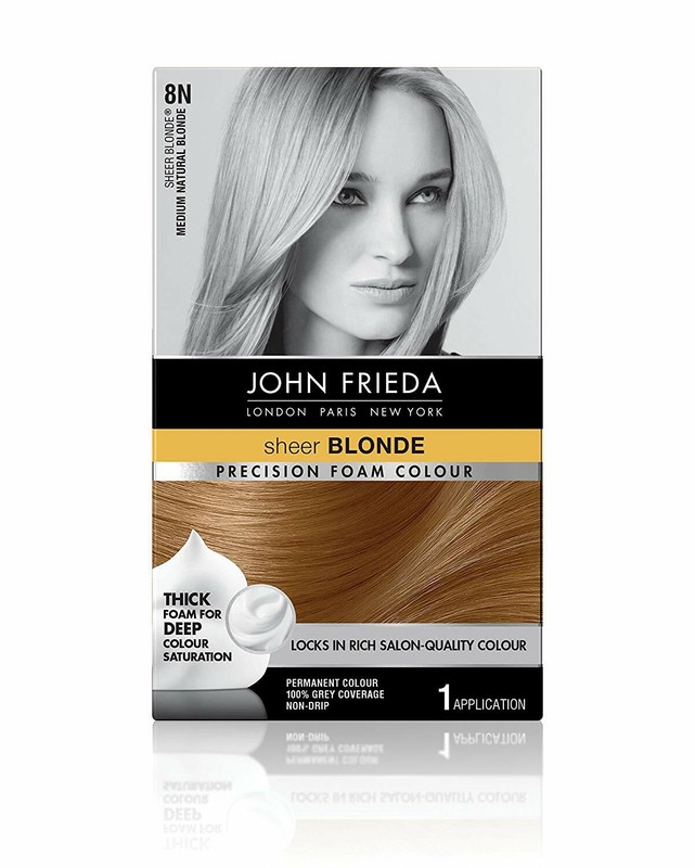 John Frieda Precision Foam Permanent Hair Colour in 8N Medium Natural Blonde