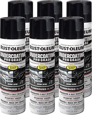 Rust-Oleum 248656 Professional Grade Undercoating Spray, 15 Ounce per(Pack of 6)