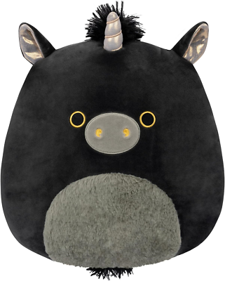 Squishmallows Original 12-Inch Nicolita Black and Gold Unico