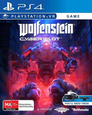 Wolfenstein Cyberpilot Playstation PS VR Shooter Game Sony PS4 Virtual Reality