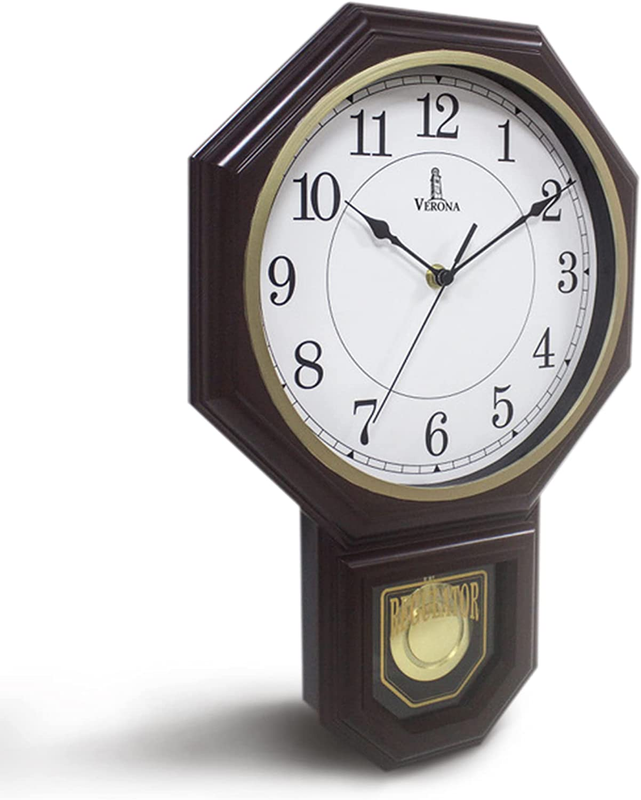 Chiming Wall Clock with Pendulum - Pendulum Wall Clock with 
